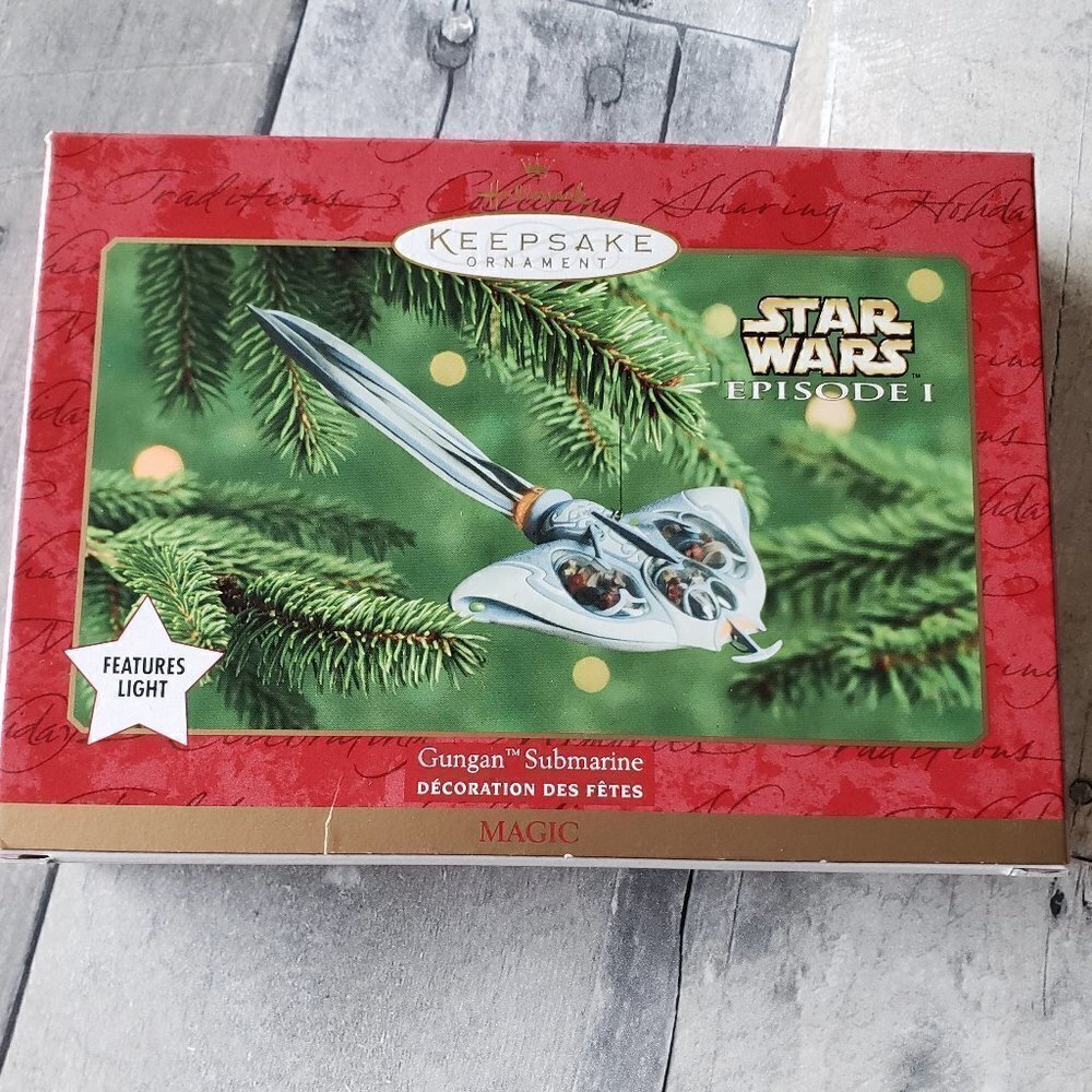 NWT - 2000 Gungan Submarine Star Wars Hallmark Keepsake Ornament